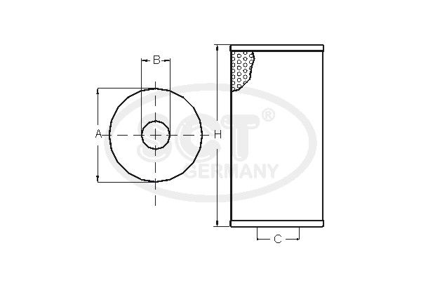 SCT GERMANY Eļļas filtrs SH 4050 P